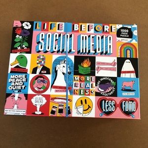 Galison Life Before Social Media 1000 Piece Puzzle